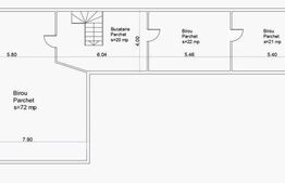 Spatiu de birou, 130 mp, A.C, zona strazii Bucuresti