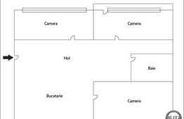 Apartament 3 camere, 68 mp, decomandat, zona Sirena