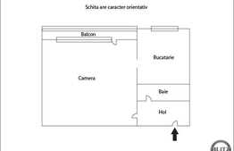 Vanzare garsoniera, 23 mp, etaj intermediar, zona strazii Dambovitei