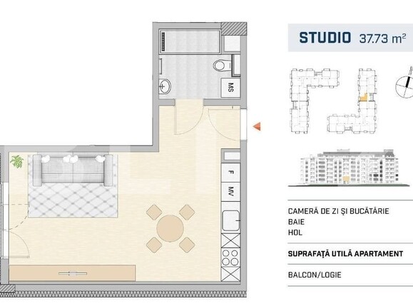 Garsonieră de vânzare Iris - 96610AV | BLITZ Cluj-Napoca | Poza2