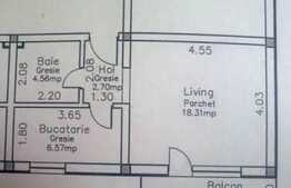 Vanzare apartament 1 camera, 34 mp utili, zona linistita, complet mobilat