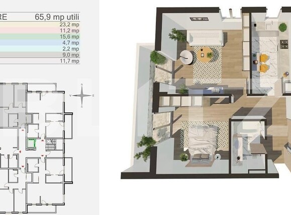 Apartament de vânzare 2 camere Bartolomeu - 97169AV | BLITZ Brașov | Poza1