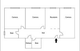 Apartament 3 camere, decomandat, 65 mp utili, zona strazii Aurel Vlaicu!