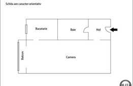 Vanzare 1 camera decomandata, 25 mp, cu balcon, loc parcare, etaj intermediar!