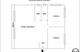 Apartament, 3 camere, 78 mp, decomandat, zona strazii Eugen Ionesco