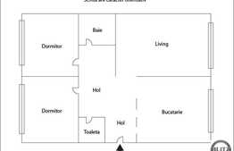 Apartament 3 camere, 72,5 mp, decomandat, boxa, zona strazii Dorobantilor