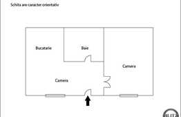 De vanzare 2 camere, decomandat, 40 mp utili, zona Centrala!