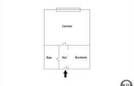 Apartament de vanzare, 1 camera, 22 mp, etaj intermediar, zona strazii Fabricii!