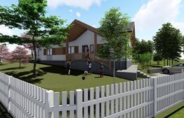 Casa pe un singur nivel, 102 mp utili, teren de 642 mp