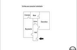 De vanzare apartament cu 2 camere, 50 mp, zona strazii Napoca