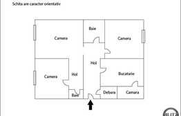 De vanzare 3 camere, 70 mp utili, 1 boxa la subsol, zona strazii Tulcea!