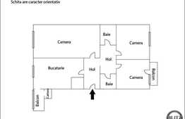 3 camere, 76 mp utili, parcare, boxa la subsol, zona Bulevardului 21 Decembrie!