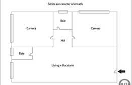 Apartament 3 camere, 80 mp, zona strazii Campului