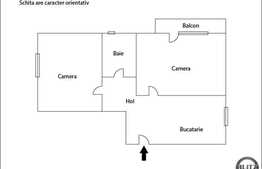 Vanzare 2 camere, decomandat, 52,65 mp, boxa la subsol, zona strazii Rasaritului