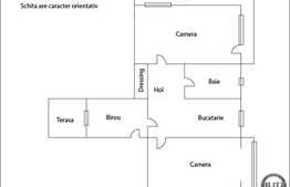 3 camere, 74 mp utili, decomandat, 2 balcoane si terasa, zona Kaufland!