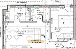 Apartament 2 camere, 46 mp, balcon, decomandat, garaj, zona Abatorului