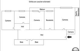 Apartament 4 camere, 85 mp, decomandat, etaj intermediar, zona strazii Parang