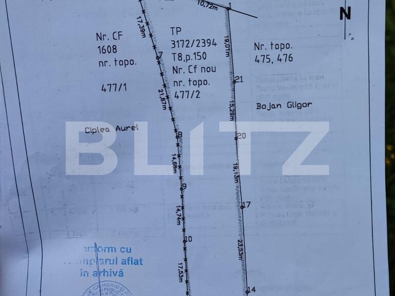 Teren de vânzare Cojocna - 98295TV | BLITZ Cluj-Napoca | Poza1