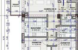 Semifinisat, apartament 3 camere decomandate 67.12 mp, zona Lidl
