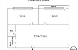 Apartament 2 camere, 52 mp, decomandat, zona Polus Center