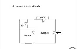 Vanzare apartament 1 camera, 30 mp utili, zona C. Coposu, semifinisat, parcare