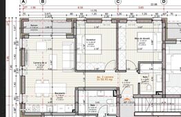 Apartament 3 camere, semifinisat, intermediar, 59 mp, parcare, zona Urusagului