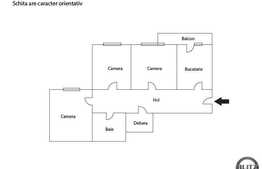 De vanzare 3 camere, 65 mp utili, decomandat, zona strazii Parang!