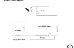 Vanzare 2 camere, 65 mp plus TERASA, loc parcare! Semifinisat!