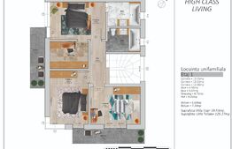 Casa individuala, 125 mp utili, 700 mp teren, comuna Apahida