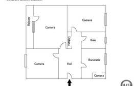 De vanzare apartament 3 camere, decomandat, 62,84 mp utili, zona Aleea Balea