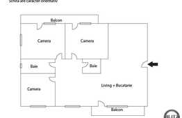 4 camere, 83 mp utili, GRADINA de 60 mp, semifinisat! Zona usor accesibila!