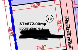 Teren intravilan, 872 mp, PUZ , zona Salicea