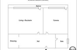 Apartament 2 camere, 51 mp, mobilat modern, zona strazii Edgar Quinet