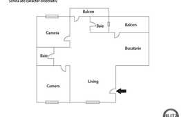 Vanzare 3 camere, 80 mp cu gradina de 70 mp! Zona nou dezvoltata!Loc parcare!