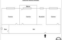 Apartament 3 camere, 50 mp, boxa, etaj intermediar, zona strazii Mehedinti
