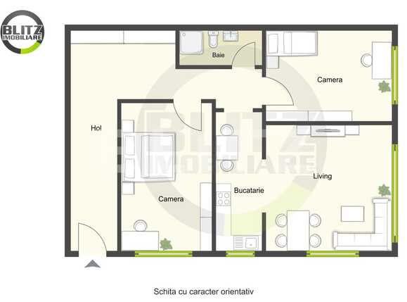 Apartament de vânzare 3 camere Manastur - 9929AV | BLITZ Cluj-Napoca | Poza1