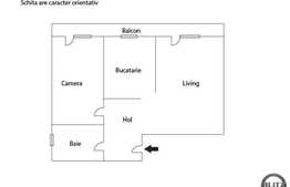 Apartament 2 camere, 54 mp, loc parcare cu CF, zona Sesul de Sus! Decomandat!