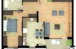 Vanzare apartament cu 2 camere, 64.38 mp cu balcon, zona Sigma Center