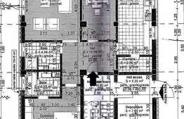 Apartament 3 camere, decomandat, 83 mp utili, semifinisat, loc parcare si garaj!