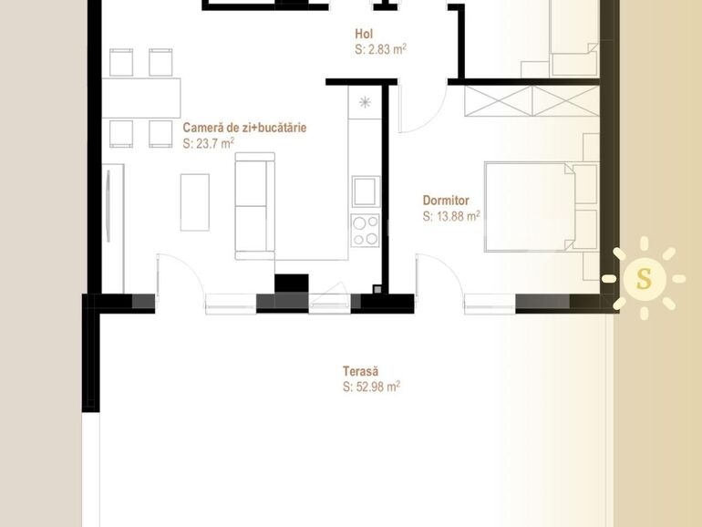 Apartament de vânzare 3 camere Floreşti - 99840AV | BLITZ Cluj-Napoca | Poza1