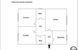 Zona Golden Tulip, apartament de vanzare, 3 camere decomandate, 61.33 mp