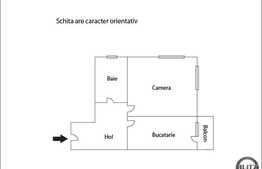 1 camera de vanzare, decomandat, 46 mp utili, zona Calea Turzii, loc de parcare