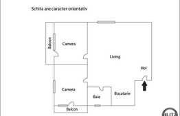 Vanzare 3 camere semidecomandate, 52 mp, imobil nou, loc parcare, zona linistita