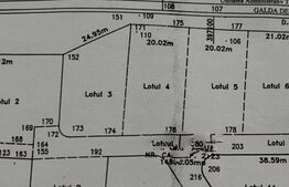 Parcele intravilane cu suprafata cuprinsa intre 708 - 768 mp, zona Teius