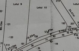 Terenuri intravilane cu suprafata 1400 - 1411 mp, zona Teius