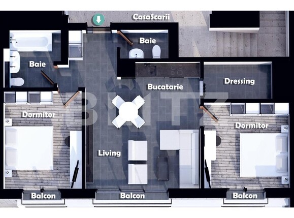 Apartament de vânzare 3 camere Central - 101564AV | BLITZ Alba Iulia | Poza3