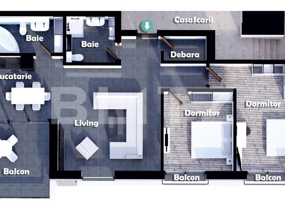 Apartament de vânzare 3 camere Central - 101580AV | BLITZ Alba Iulia | Poza3