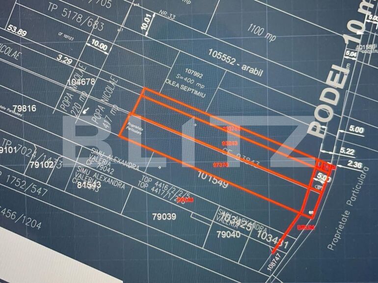 Teren de vânzare Sud-Vest - 101823TV | BLITZ Alba Iulia | Poza2