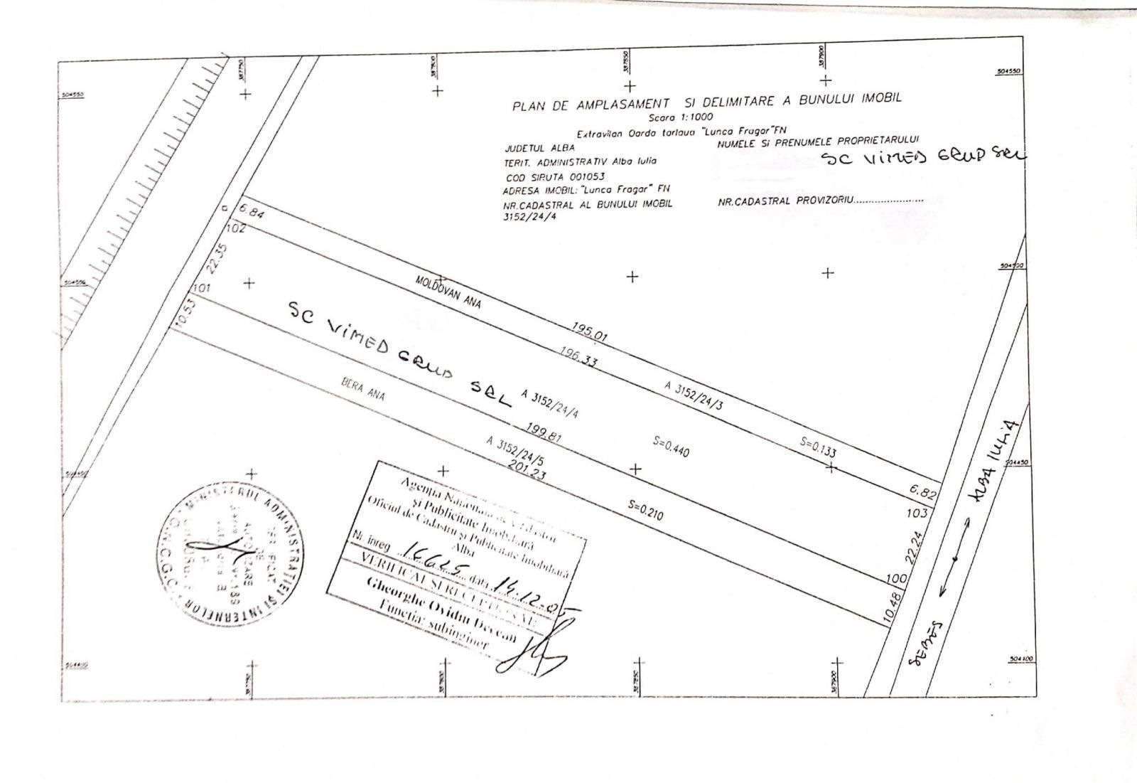 Teren de vânzare Exterior Sud - 102540TV | BLITZ Alba Iulia | Poza1