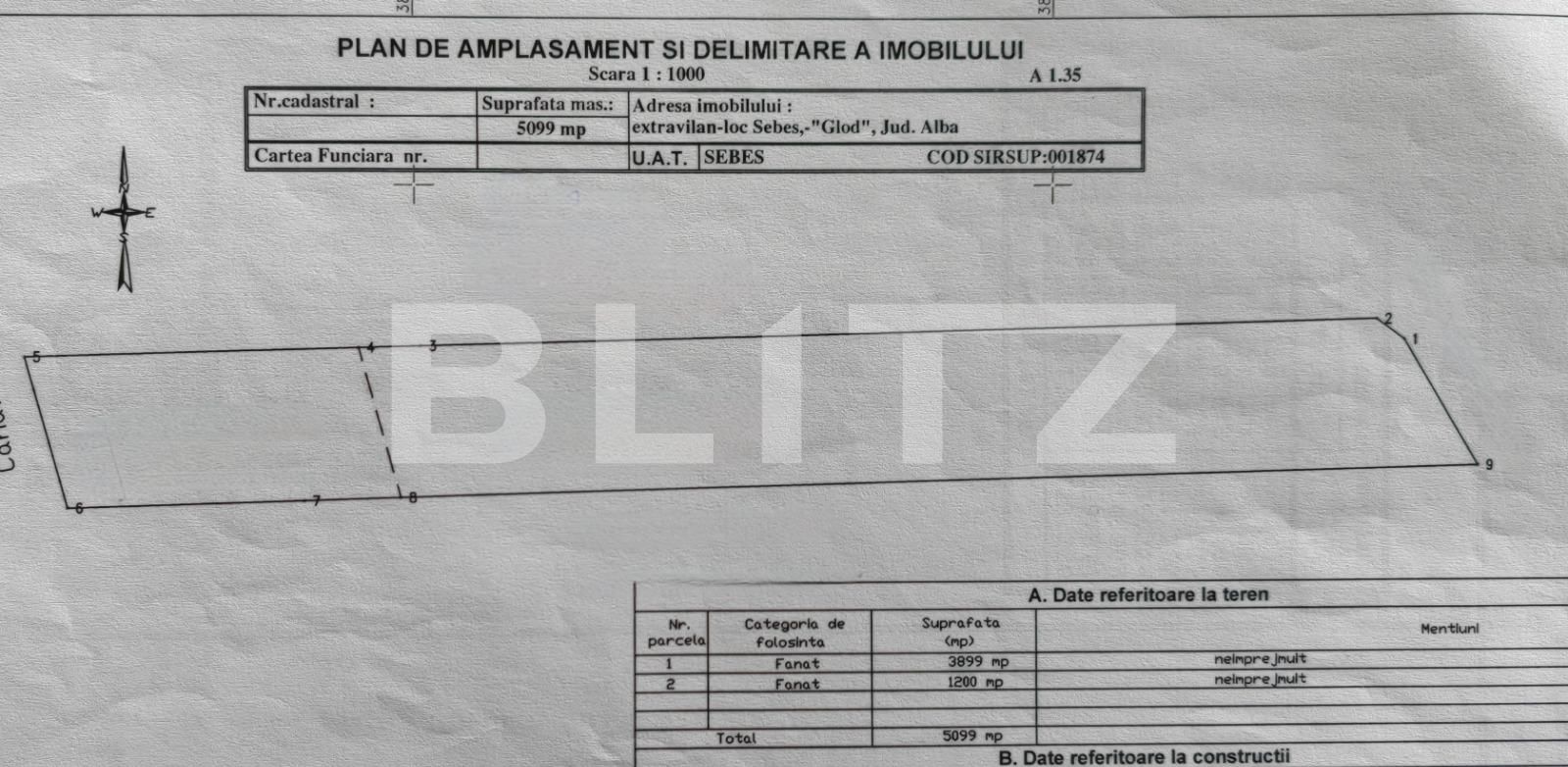 Teren de vânzare Sebeș - 112894TV | BLITZ Alba Iulia | Poza2